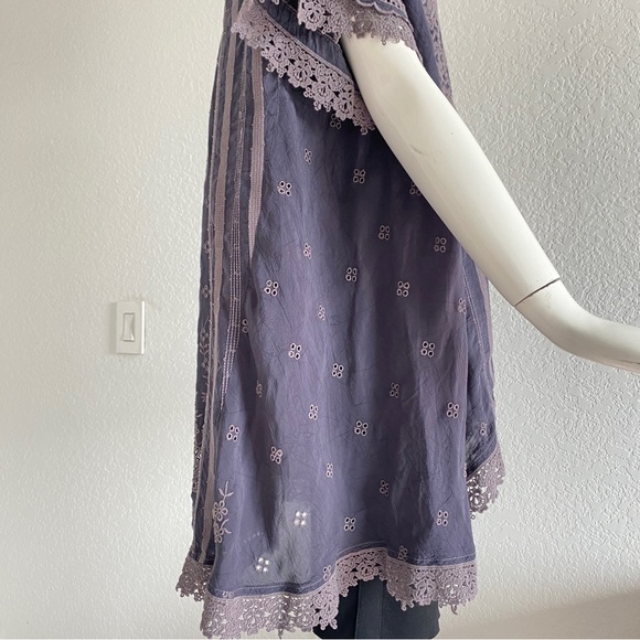 Johnny was blue embroidered blouse - Picture 7 of 15